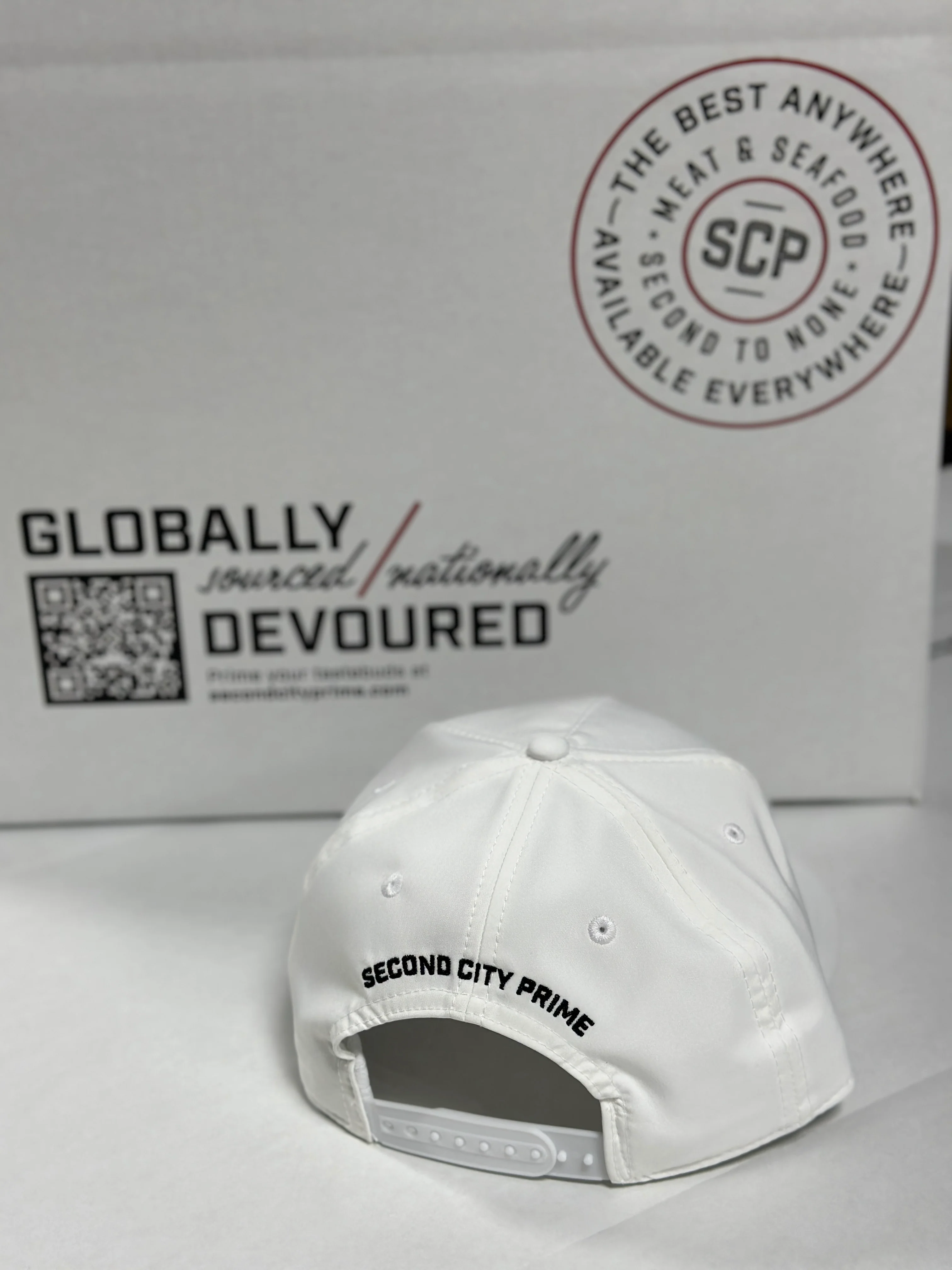 White SCP Golf Hat - Image 2